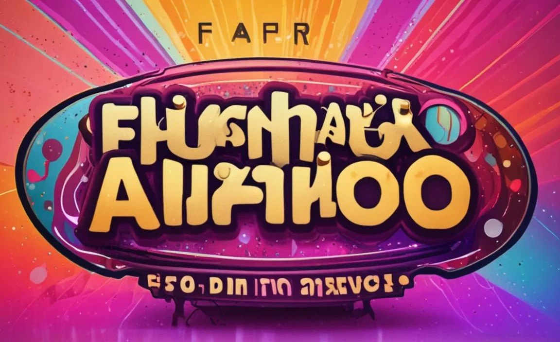 Funky Disco Font Character Map: