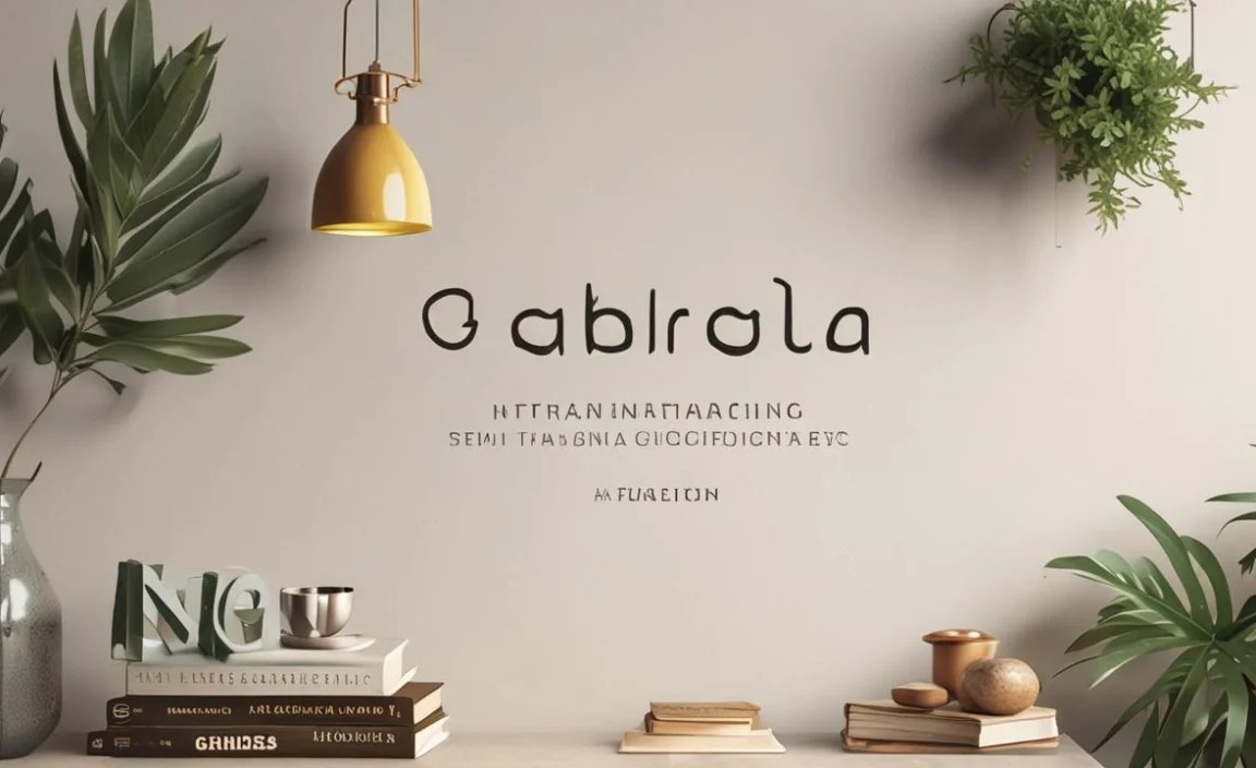 Gabriola Font Character Map: