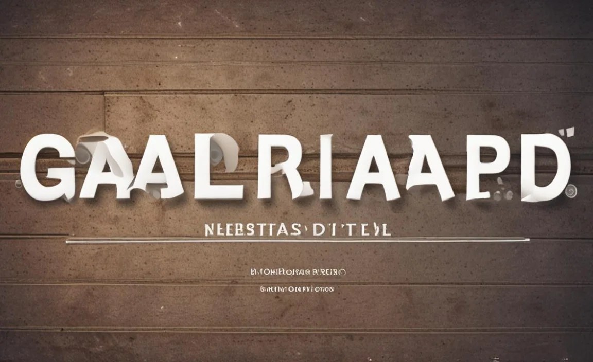 Galliard Font Character Map:
