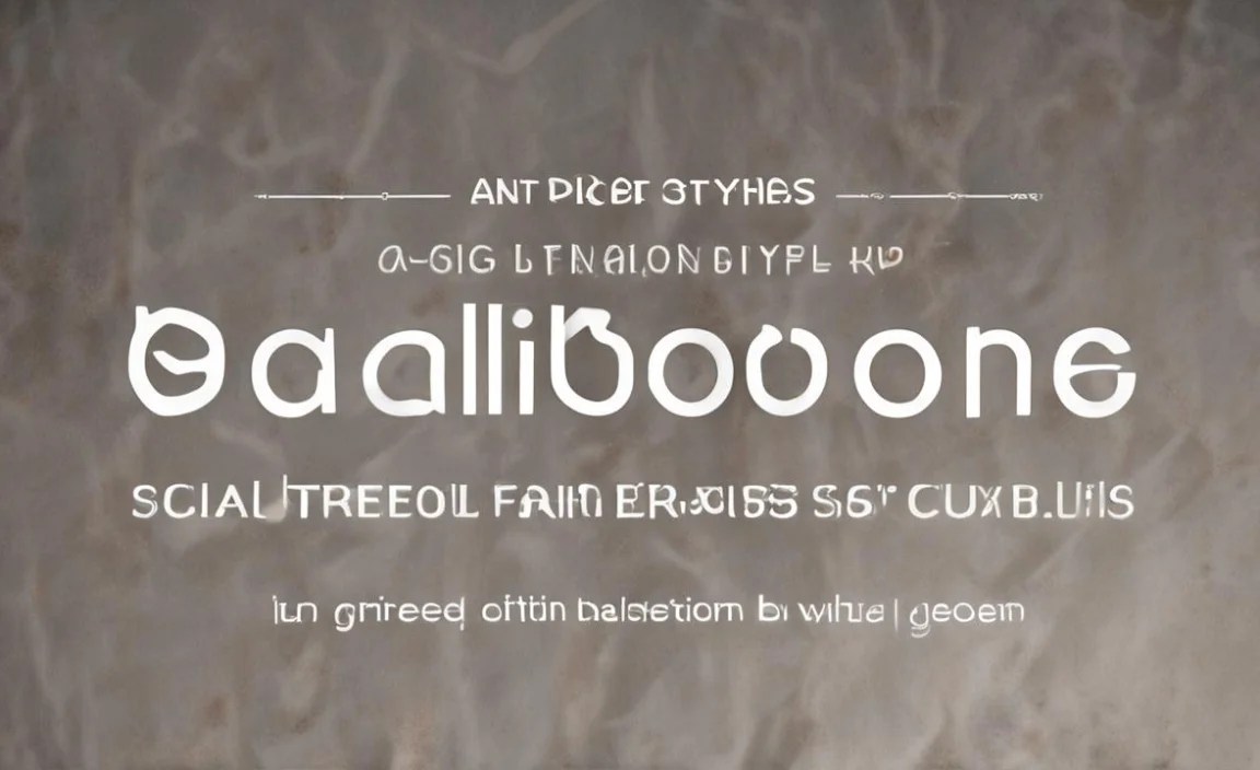 Galliard Font Info Table: