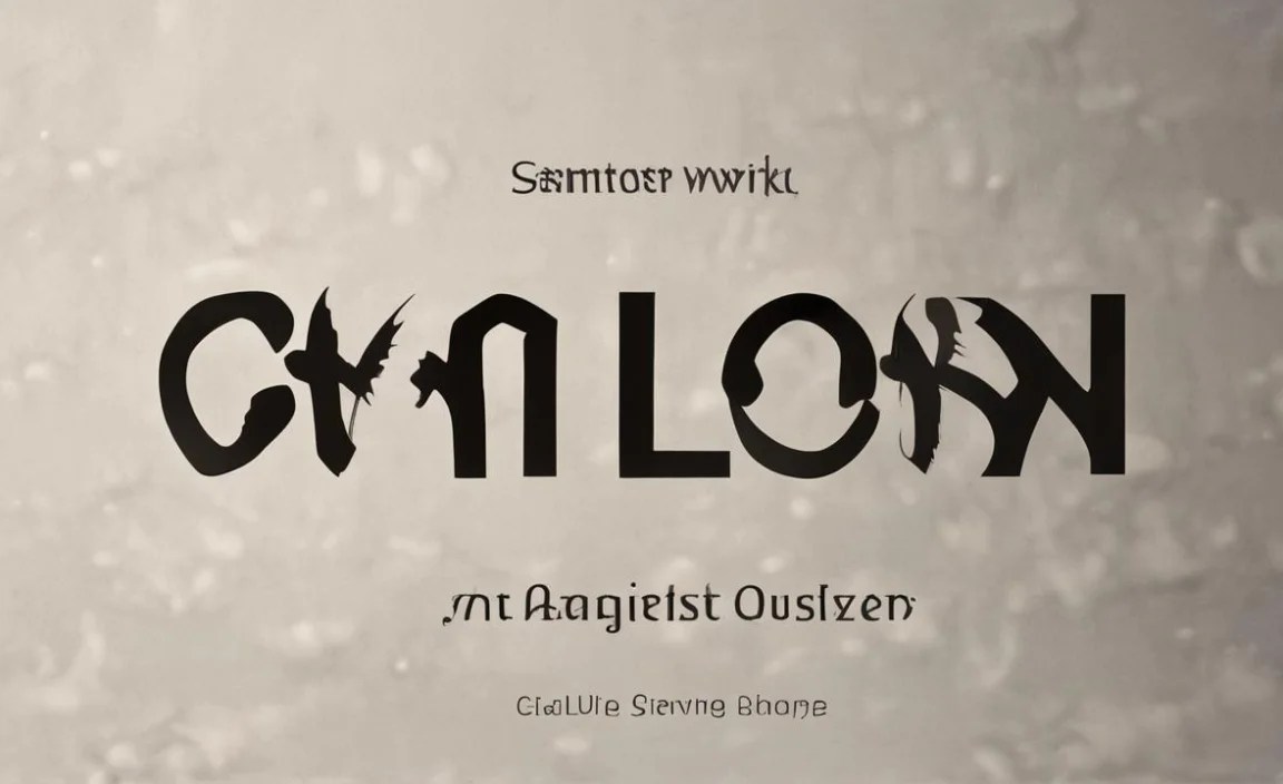 Galyon Font Character Map: