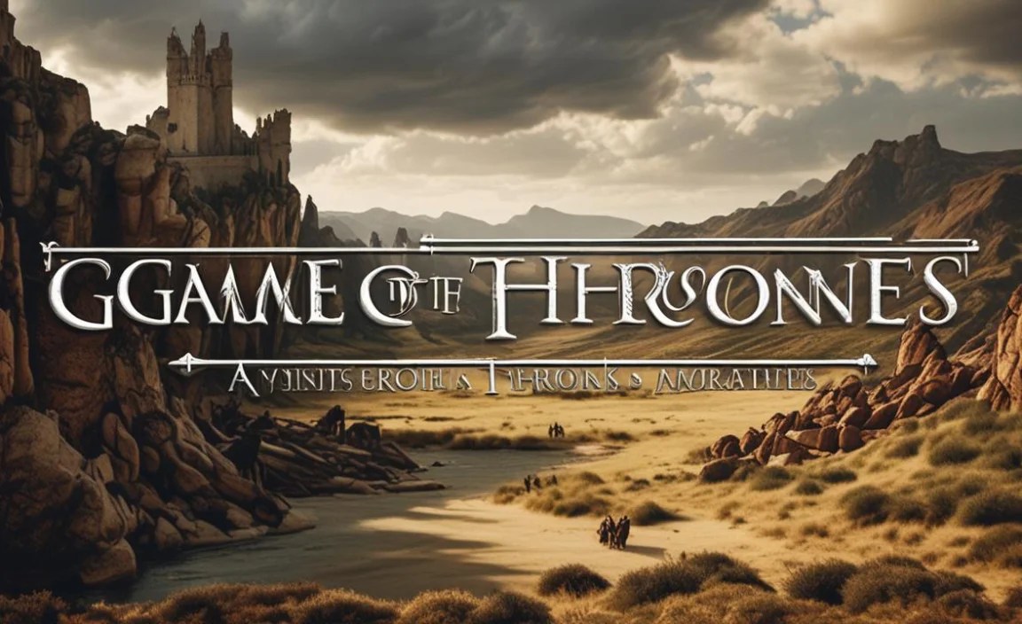 Game Of Thrones Font Character Map: