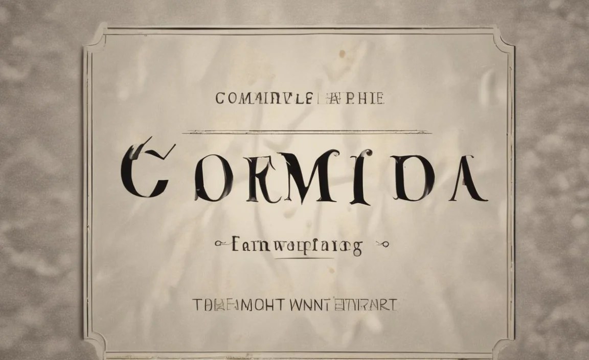 Garamond Font Info Table: