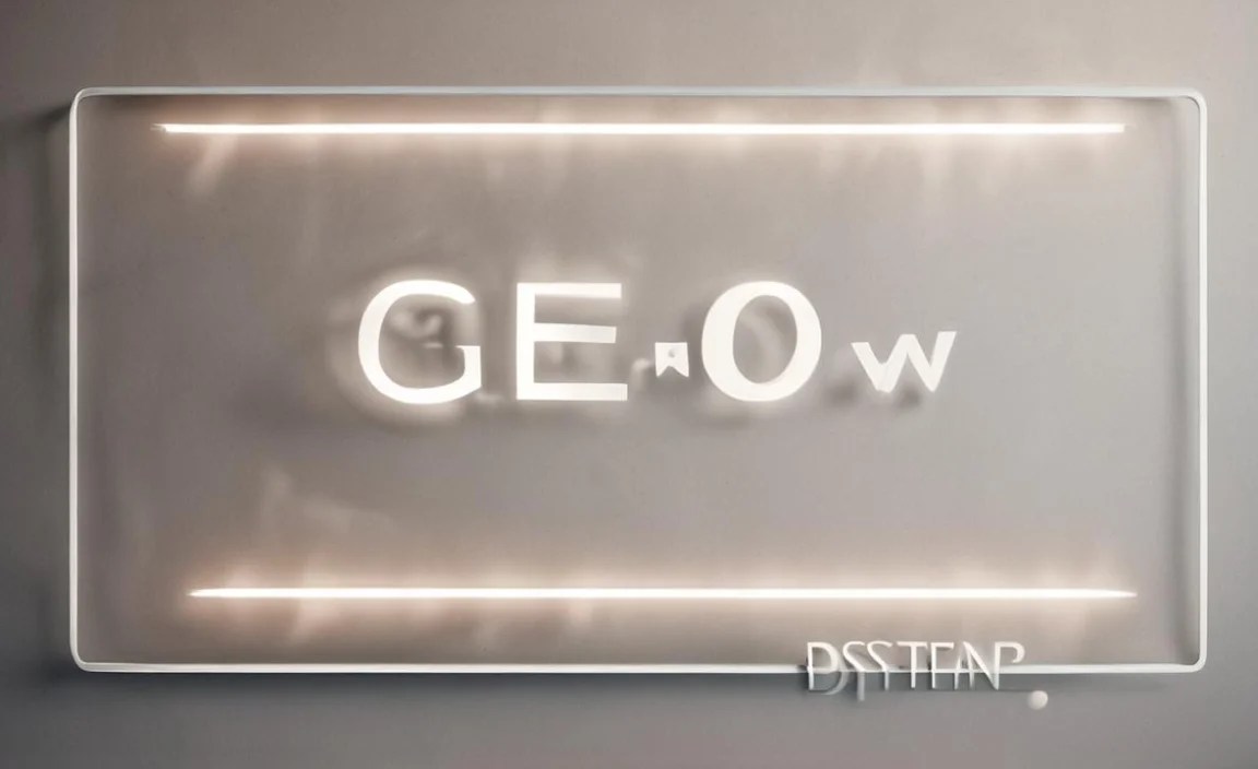 Geo Sans Light Font Character Map: