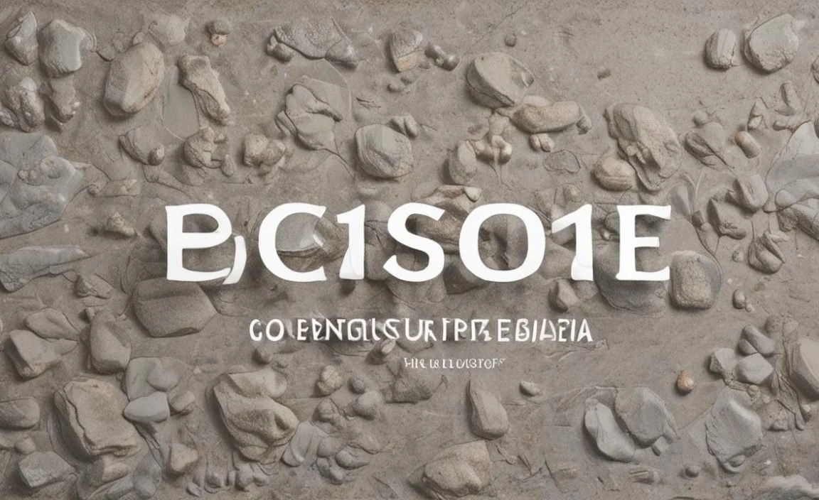 Geometric Shapes and Stone Fonts