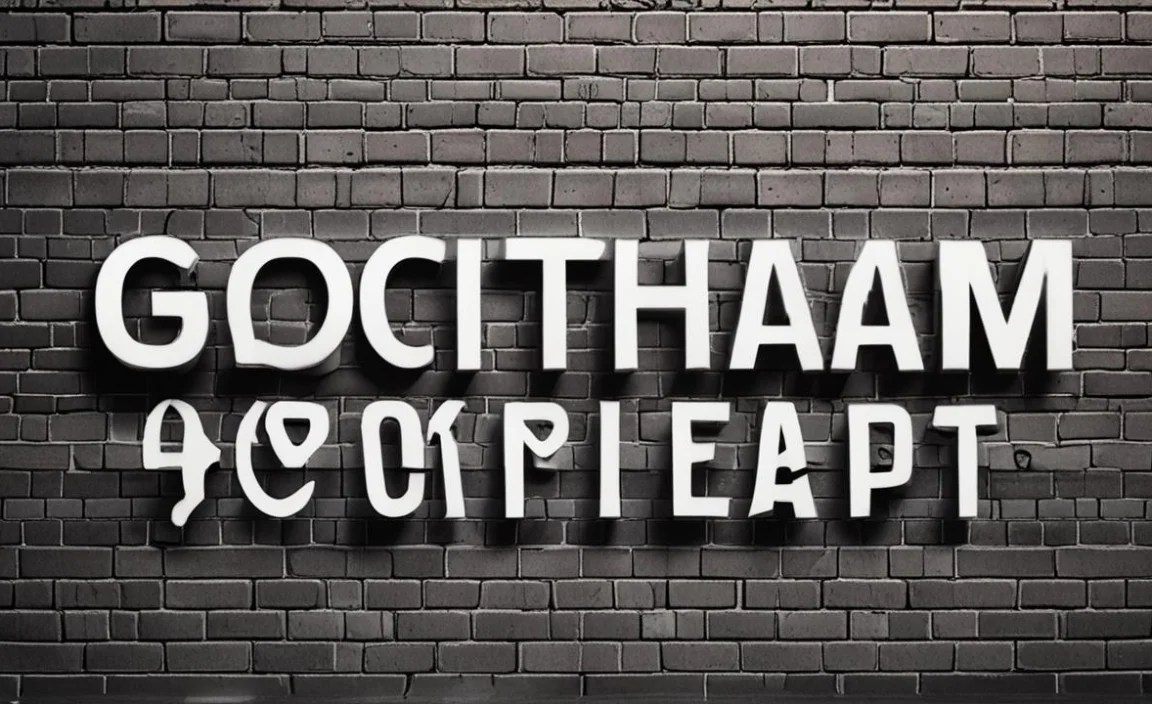 Gotham Medium Font Info Table: