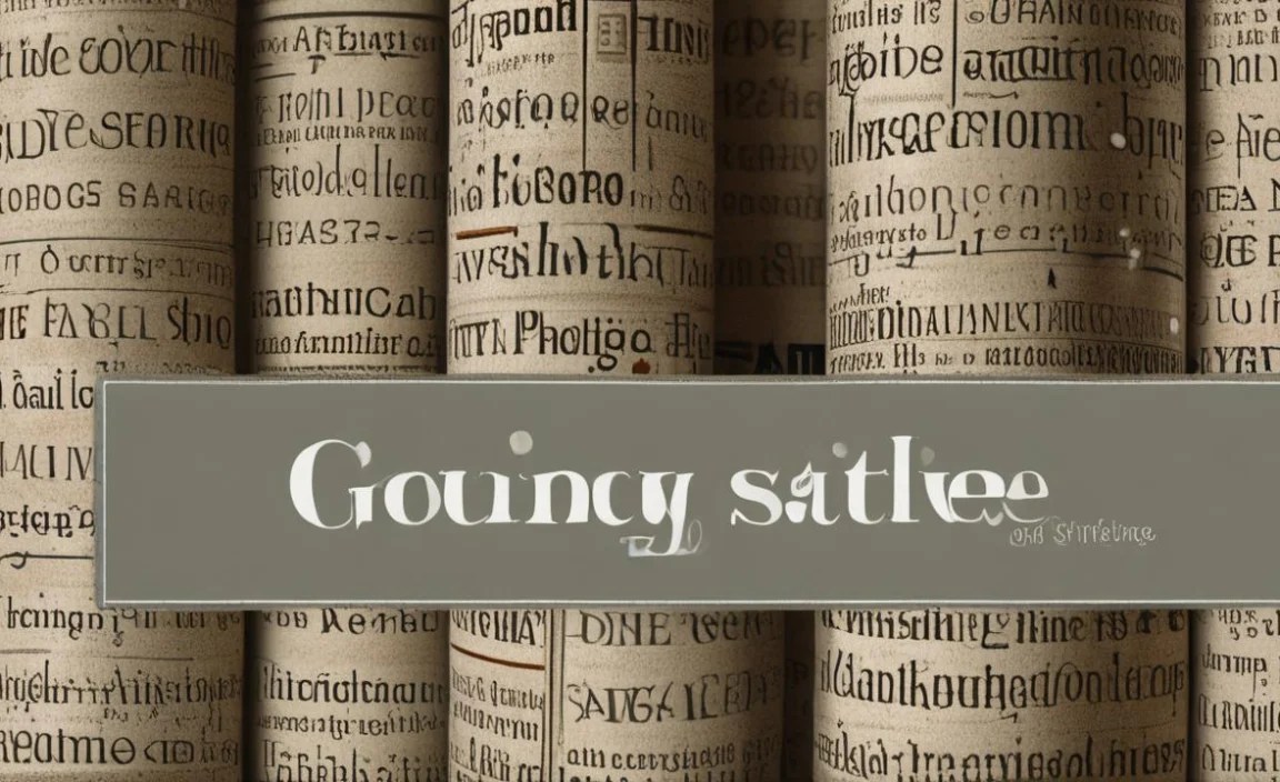 Goudy Old Style Font Info Table: