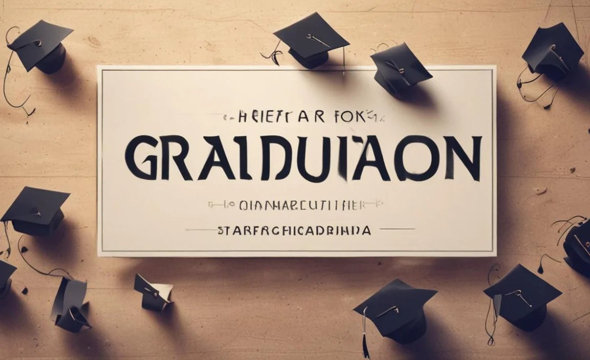 Graduation Font Character Map: