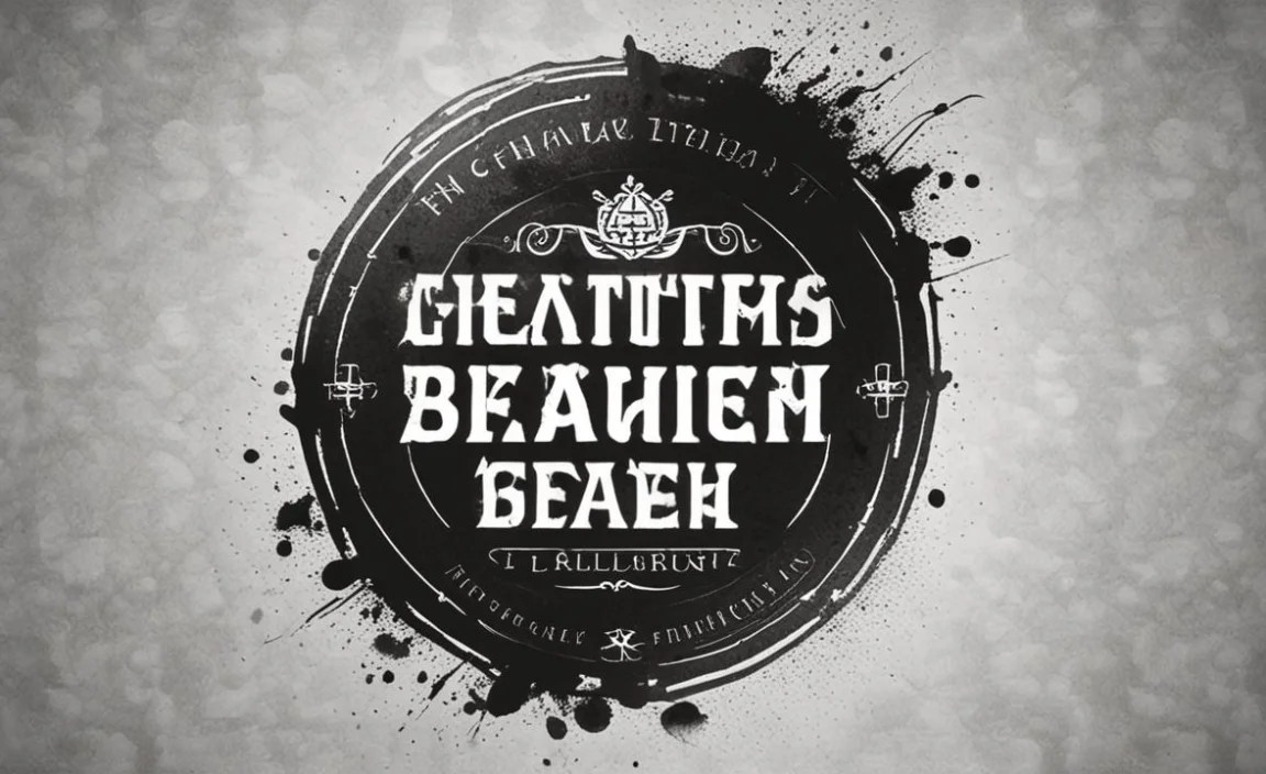 Grind and Death Font Character Map: