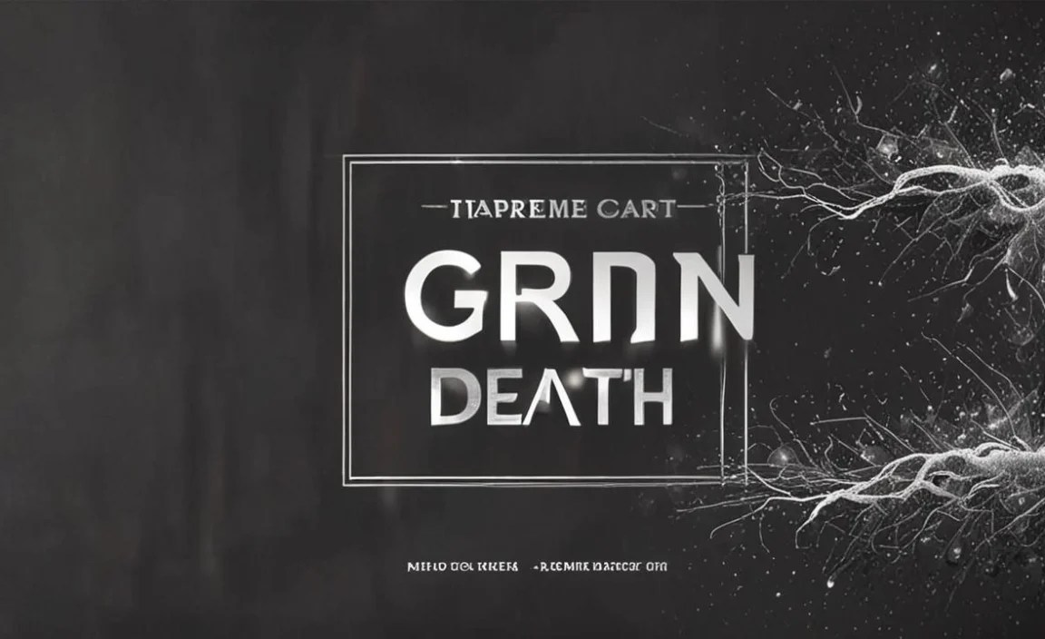 Grind And Death Font Found In Use