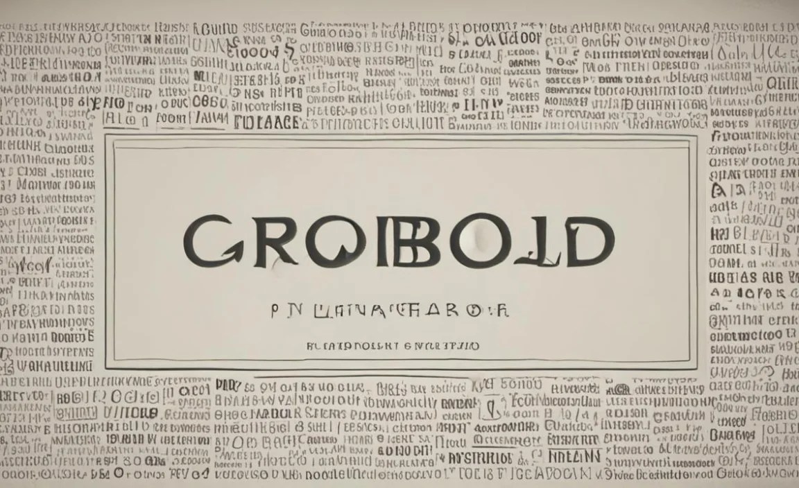 Grobold Font Info Table: