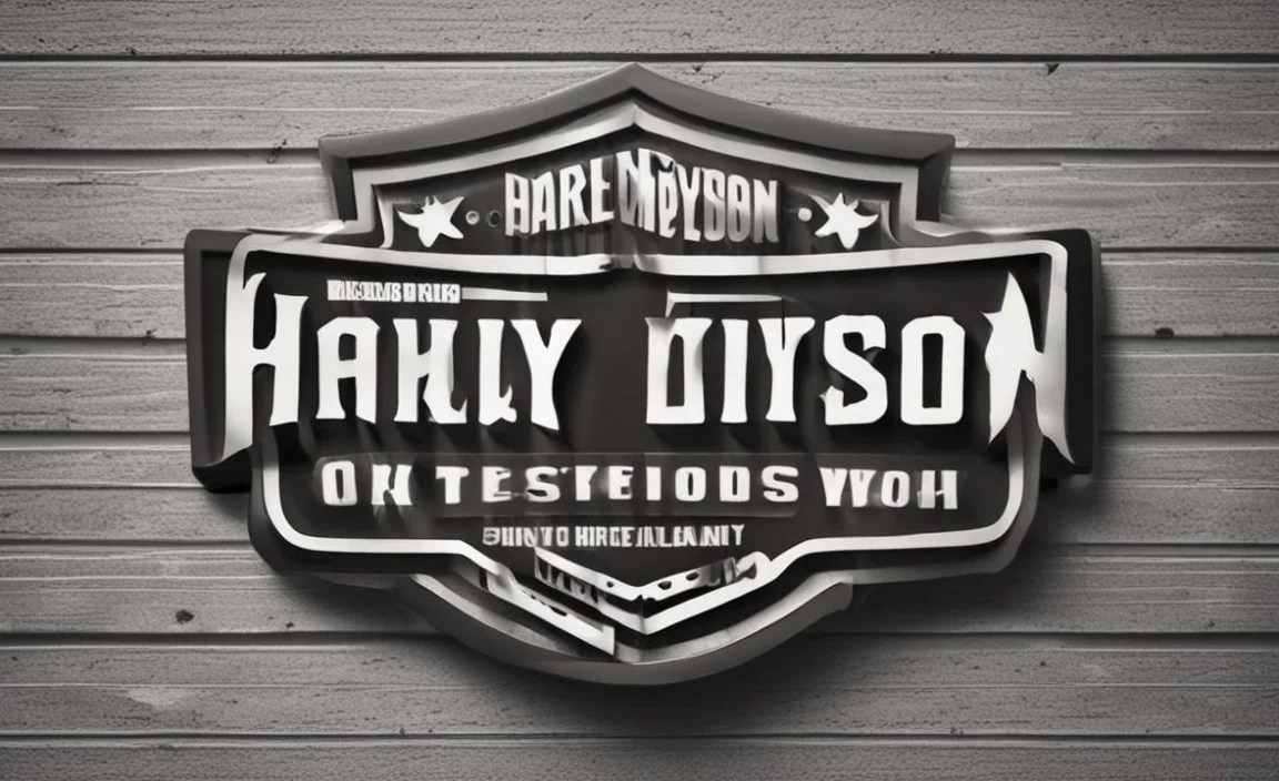 Harley Davidson Font Character Map:
