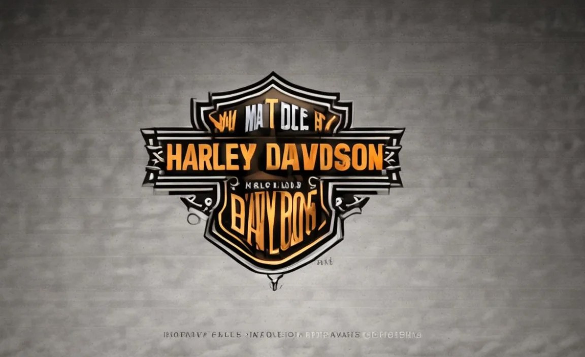 Harley Davidson Font Info Table: