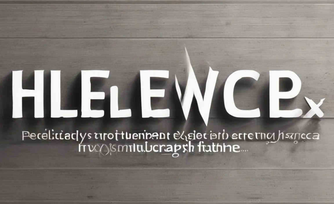 Helvetica Neue Info Table: