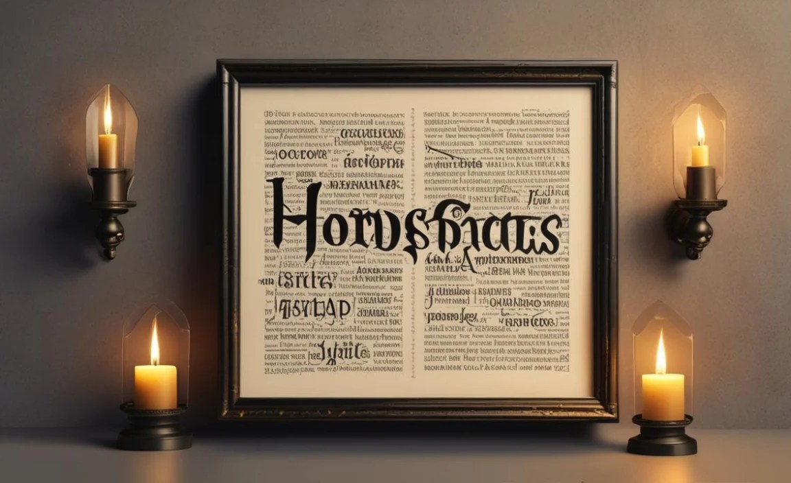 Hocus Pocus Font Character Map: