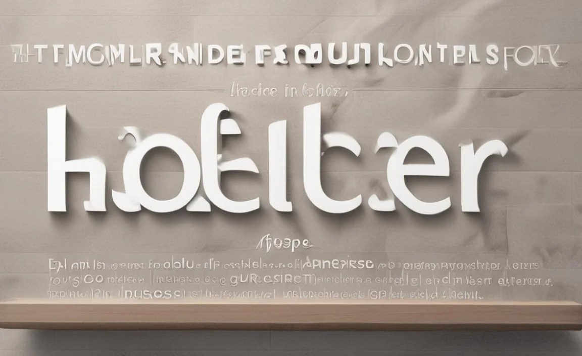 Hoefler Text Font Character Map: