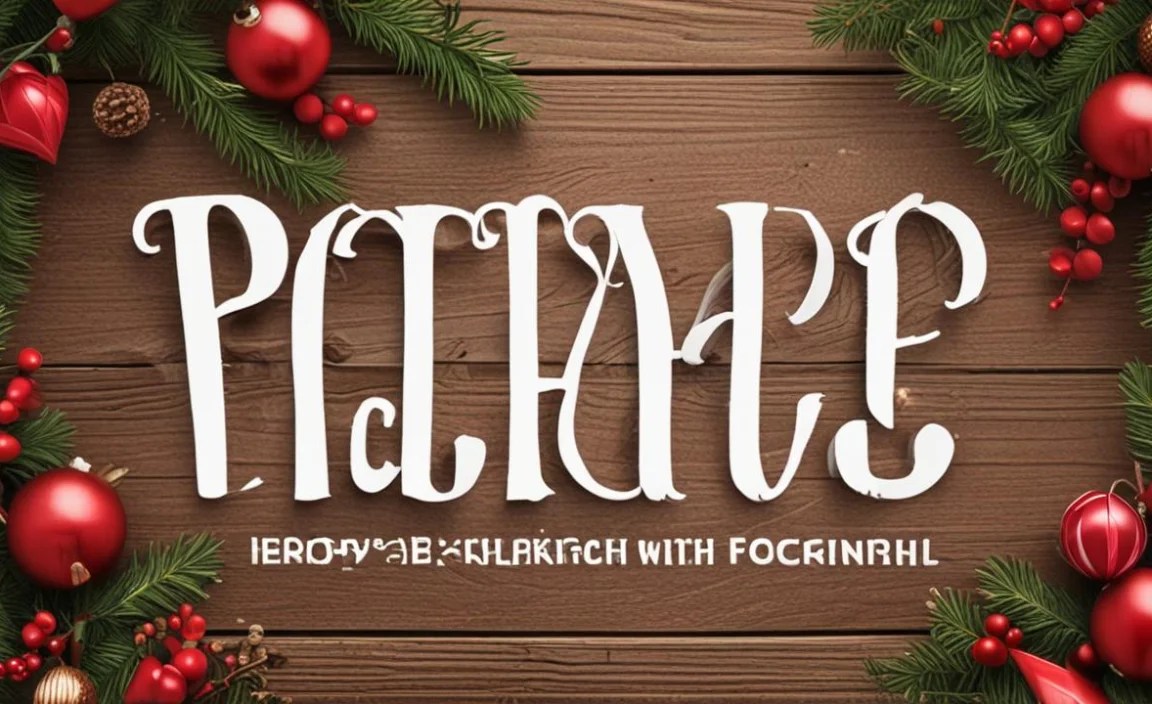 Holiday Font Info Table: