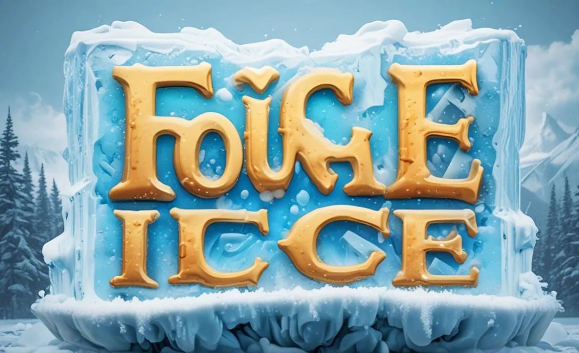 Ice Kingdom Font Character Map: