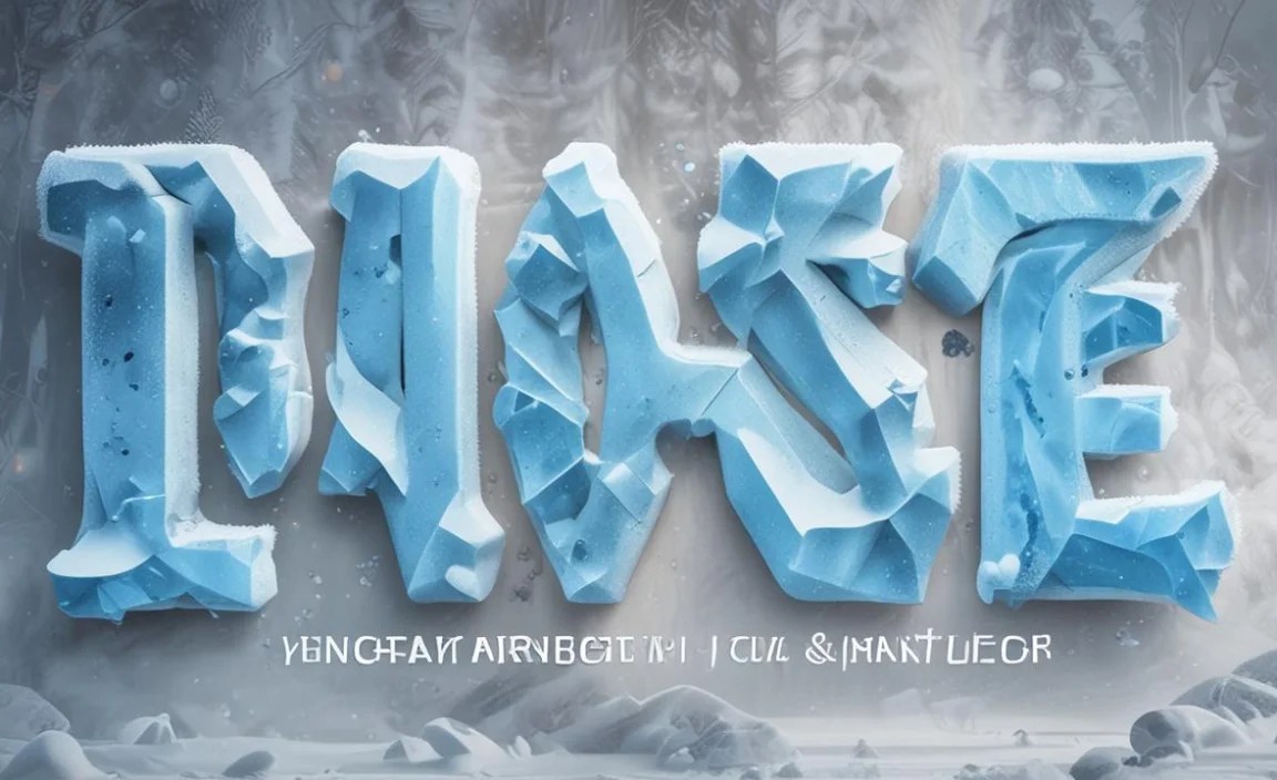 Ice Kingdom Font Info Table: