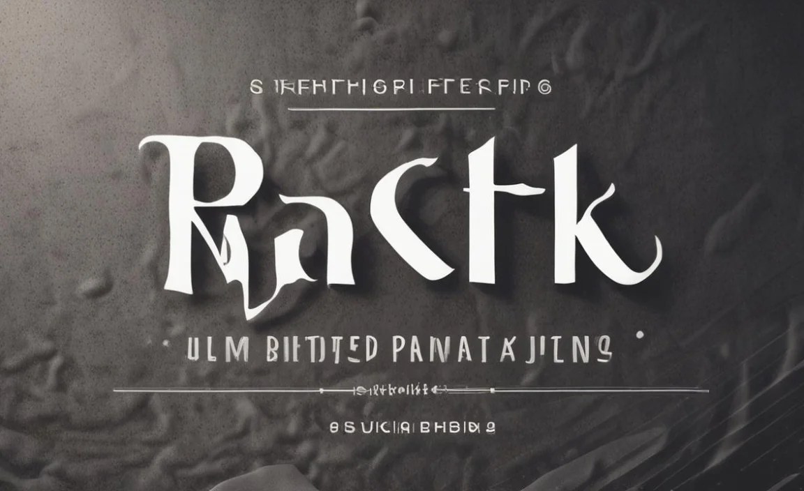 Ink Free Font Character Map: