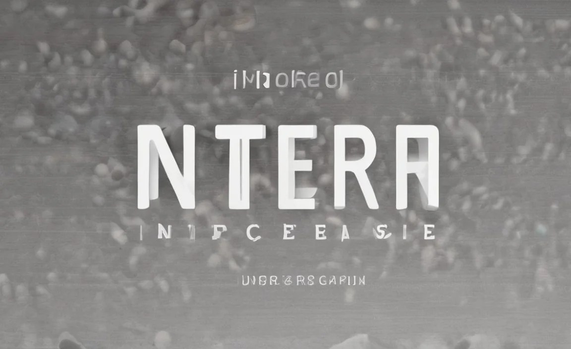 Intro Font Info Table: