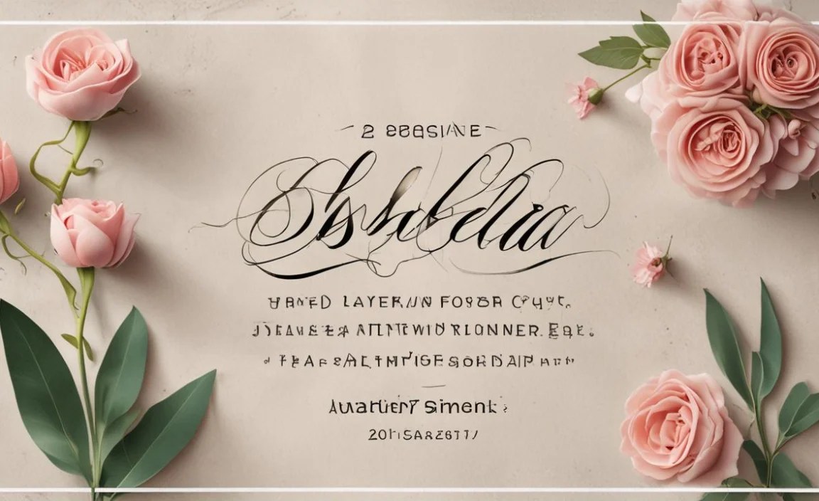 Isabella Script Font Info Table: