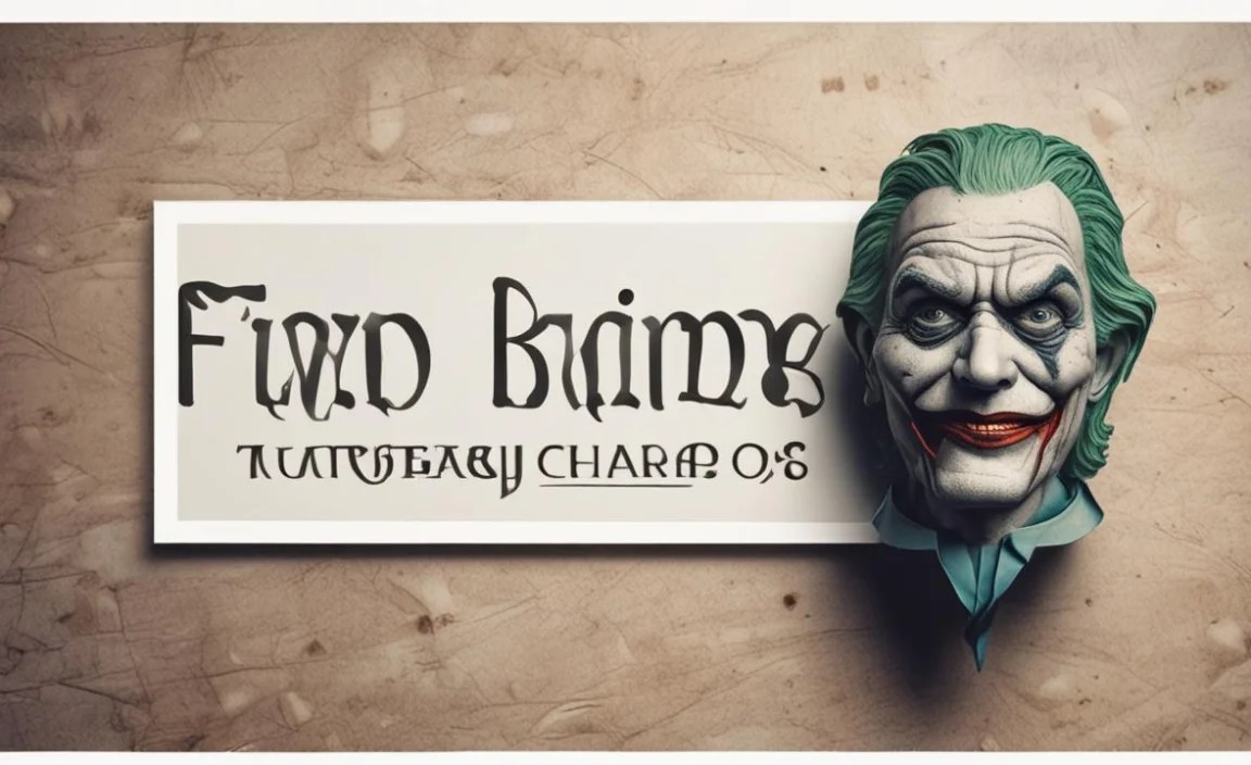 Joker Font Info Table: