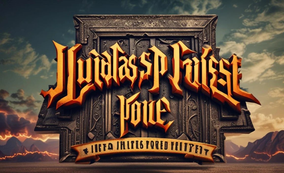 Judas Priest Font Info Table: