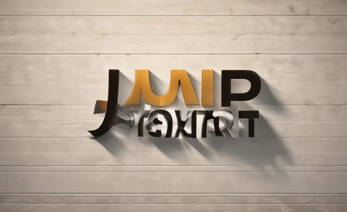 Jump Start Font Character Map: