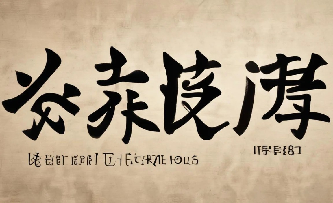Kanji Font Character Map: