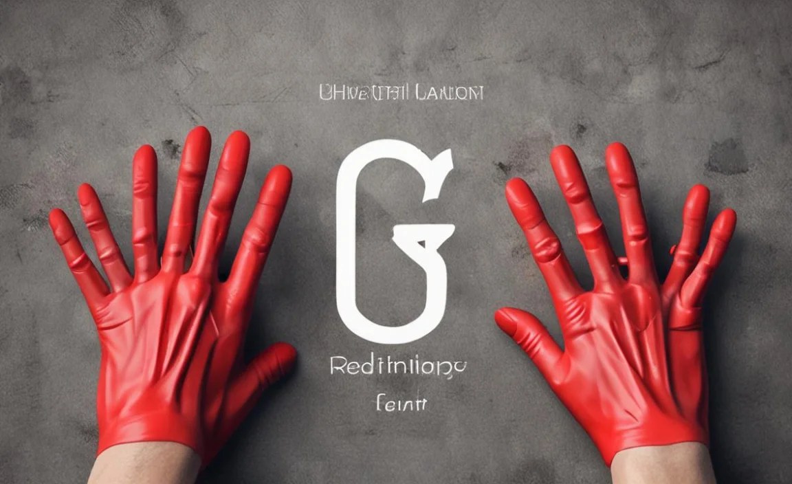 KG Red Hands Font Character Map: