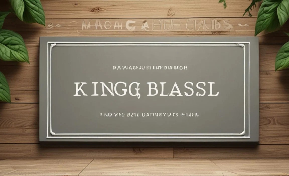 King Basil Font Character Map: