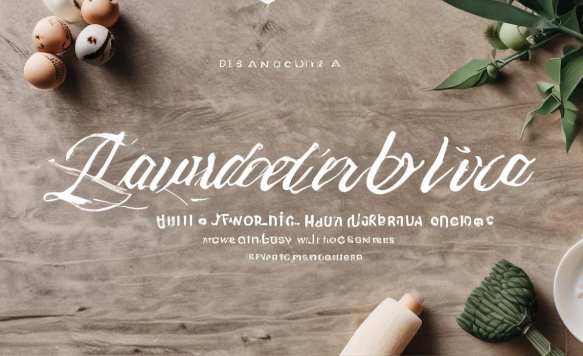 Lavanderia Font Info Table: