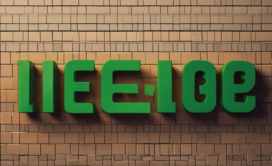 Lego Font Info Table: