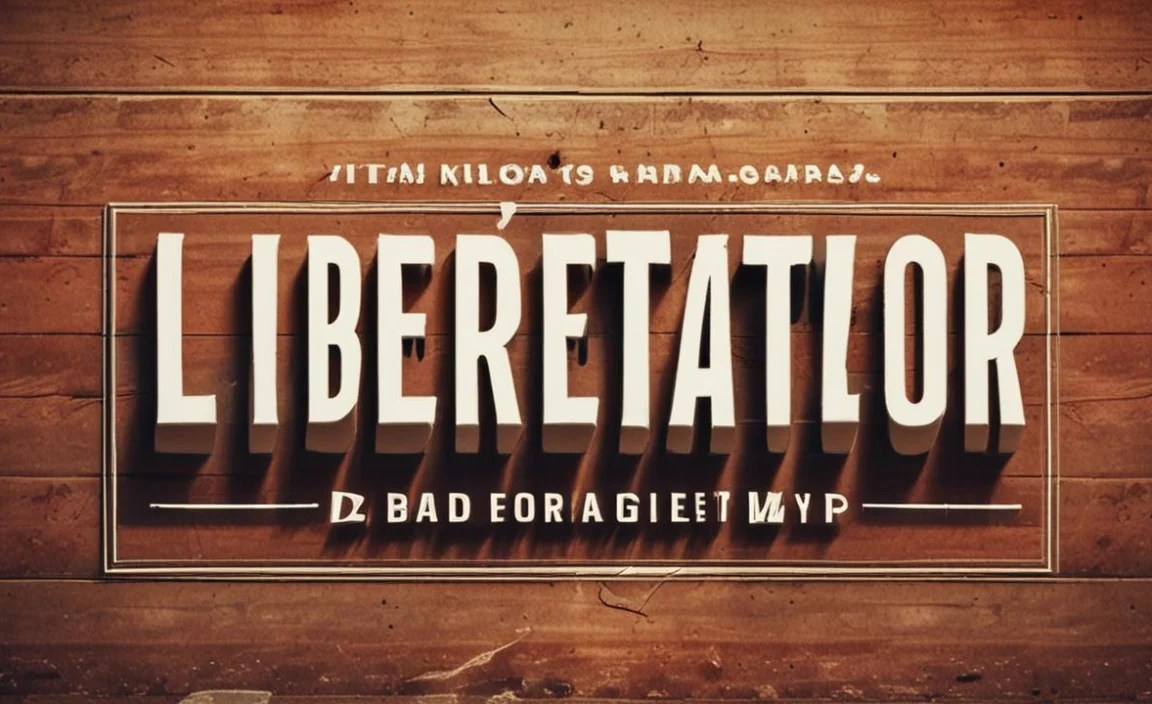 Liberator Font Character Map: