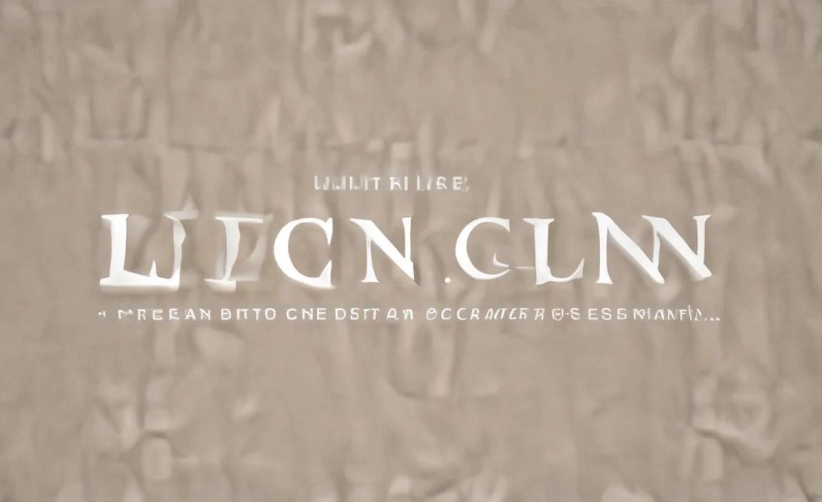 Lincoln Font Info Table: