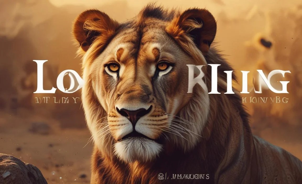 Lion King Font Character Map: