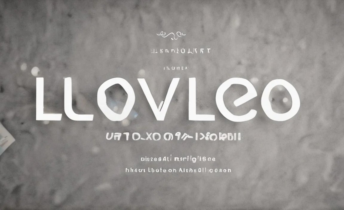 Lovelo Font Character Map: