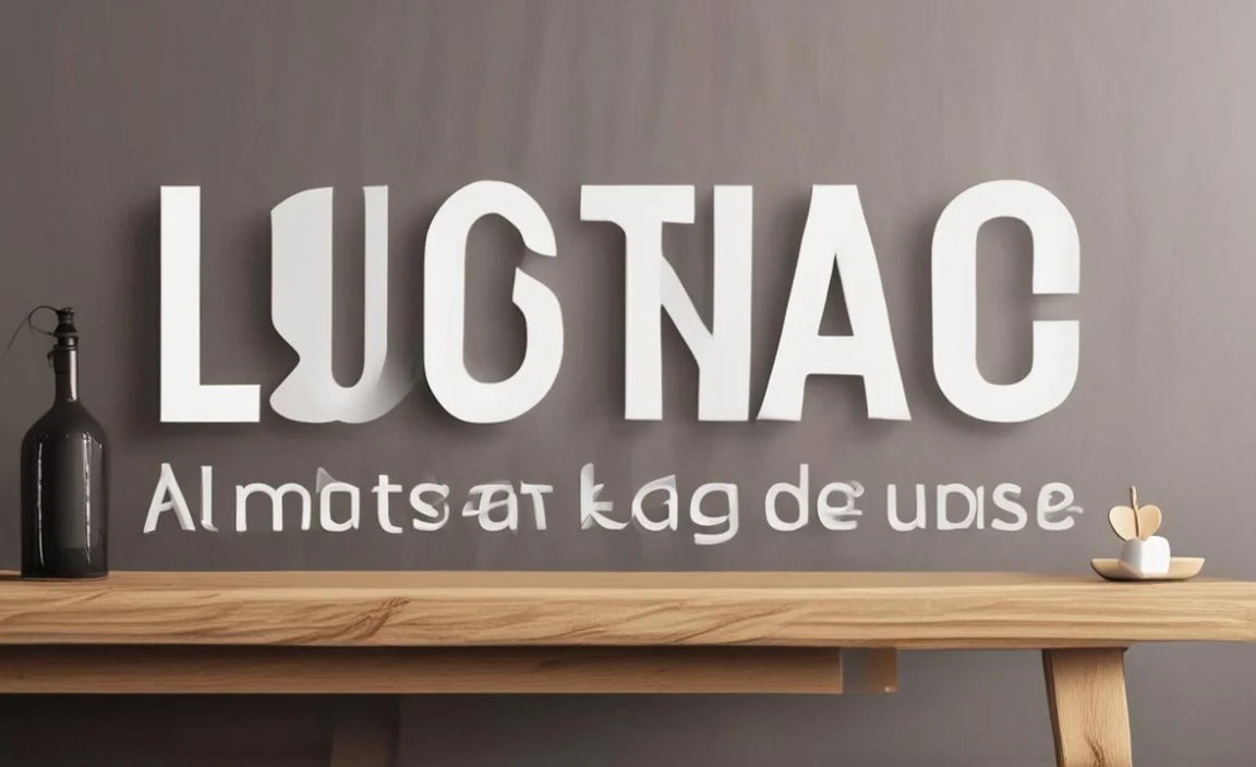 Lusitana Font Character Map: