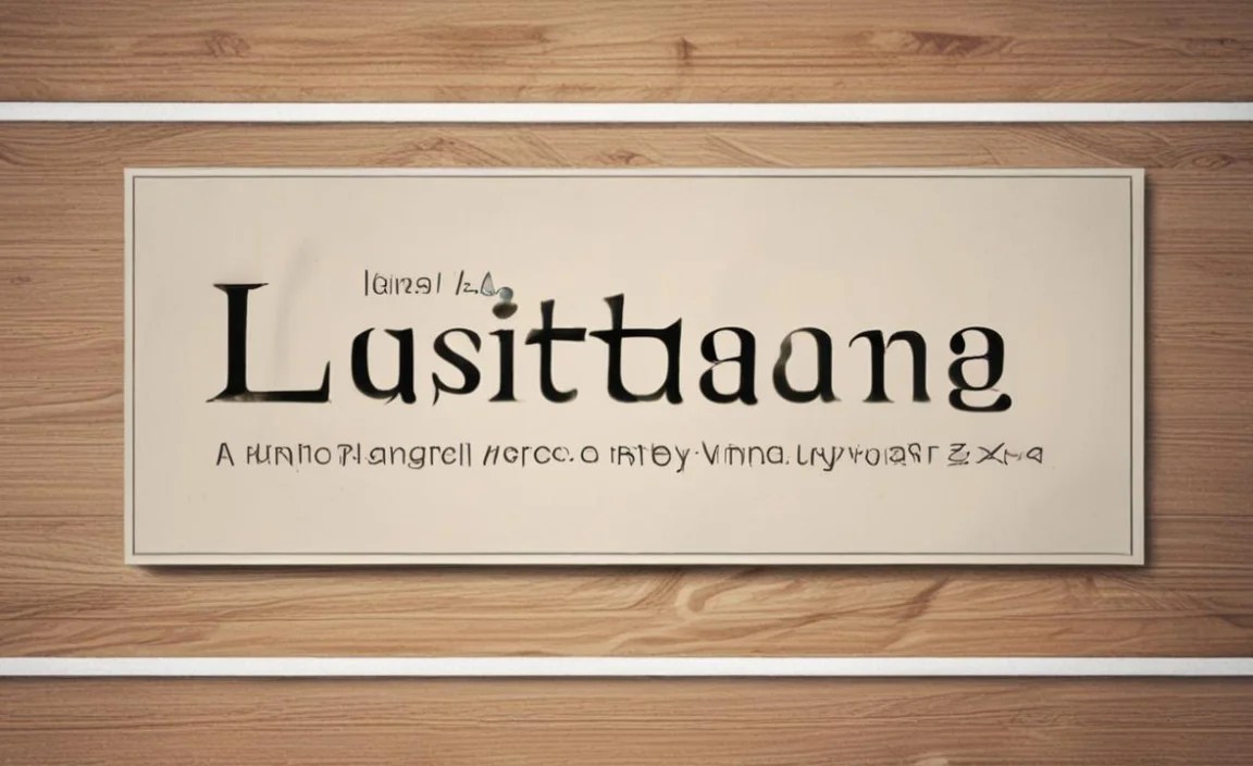 Lusitana Font Info Table: