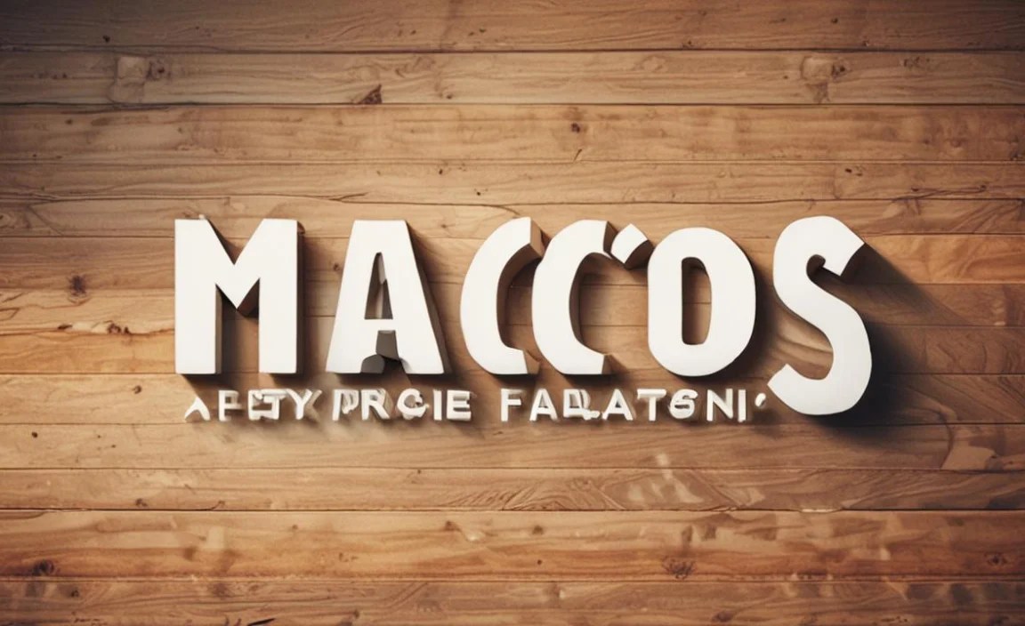 Maccos Font: Using Occasions