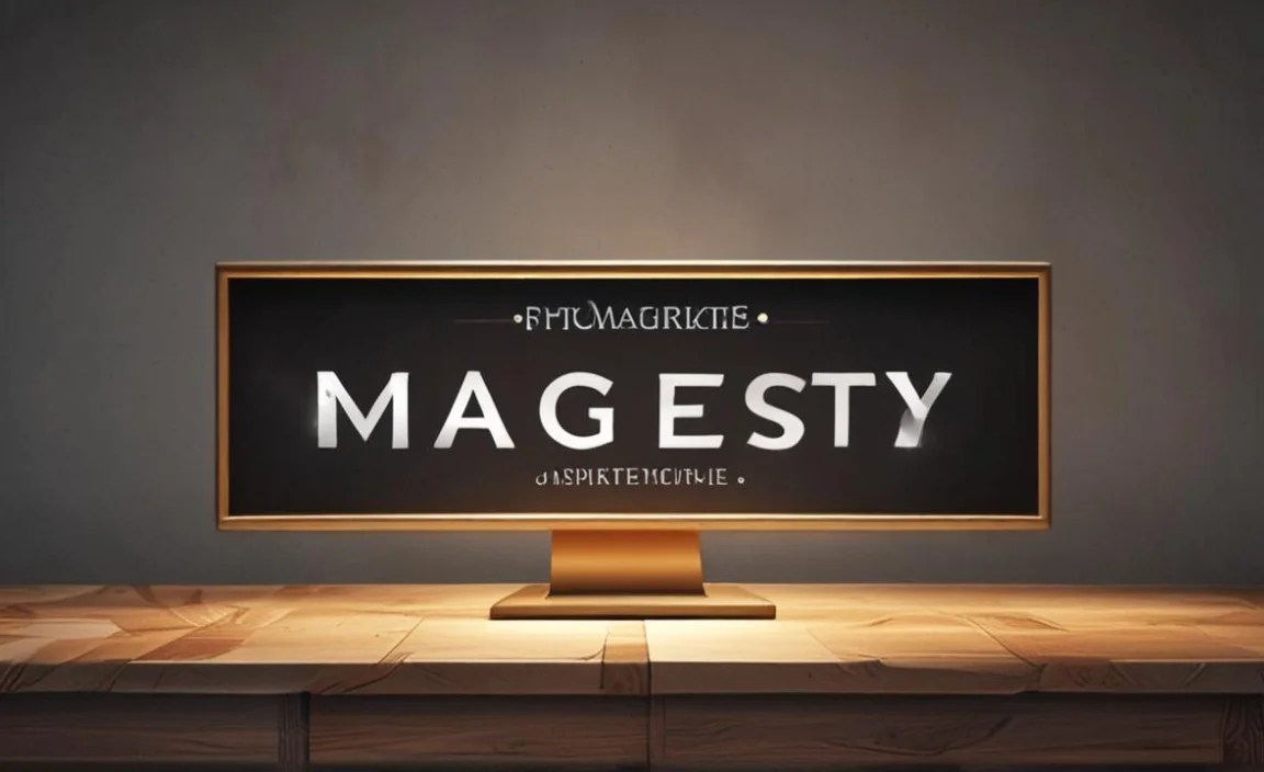 Magesty Font Info Table: