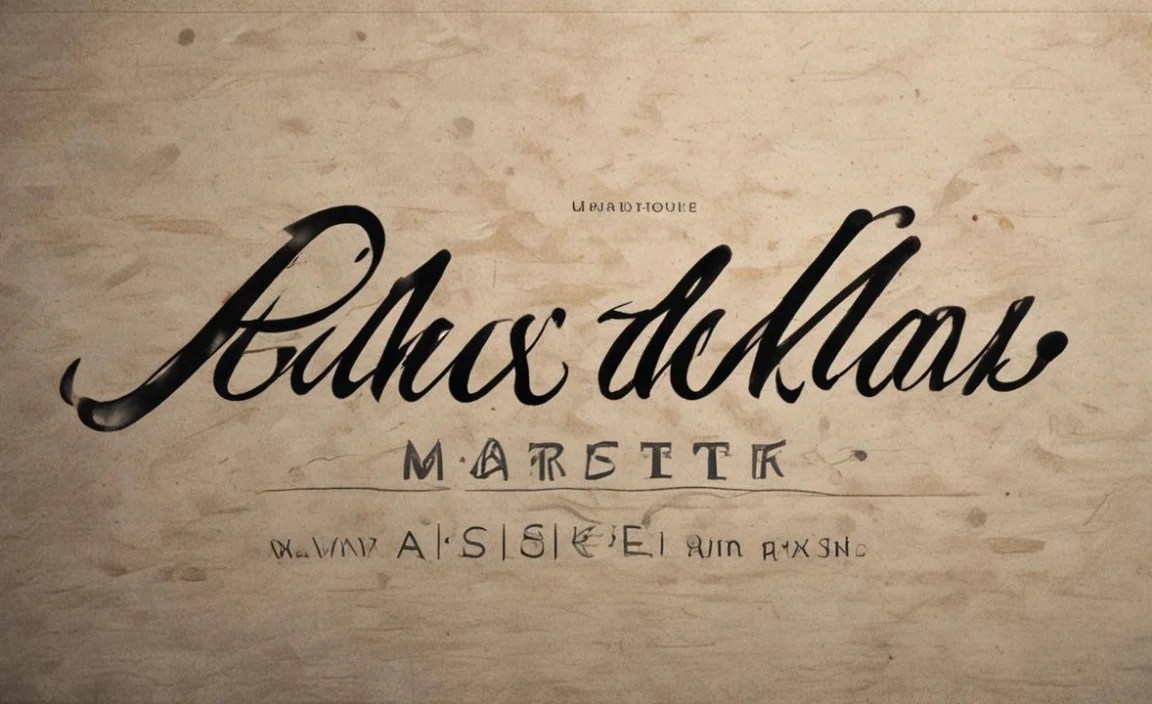 Marker Felt Font Character Map: