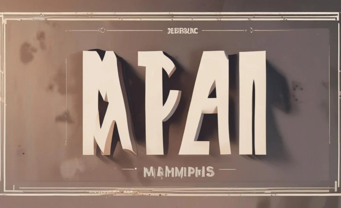 Memphis Font Character Map: