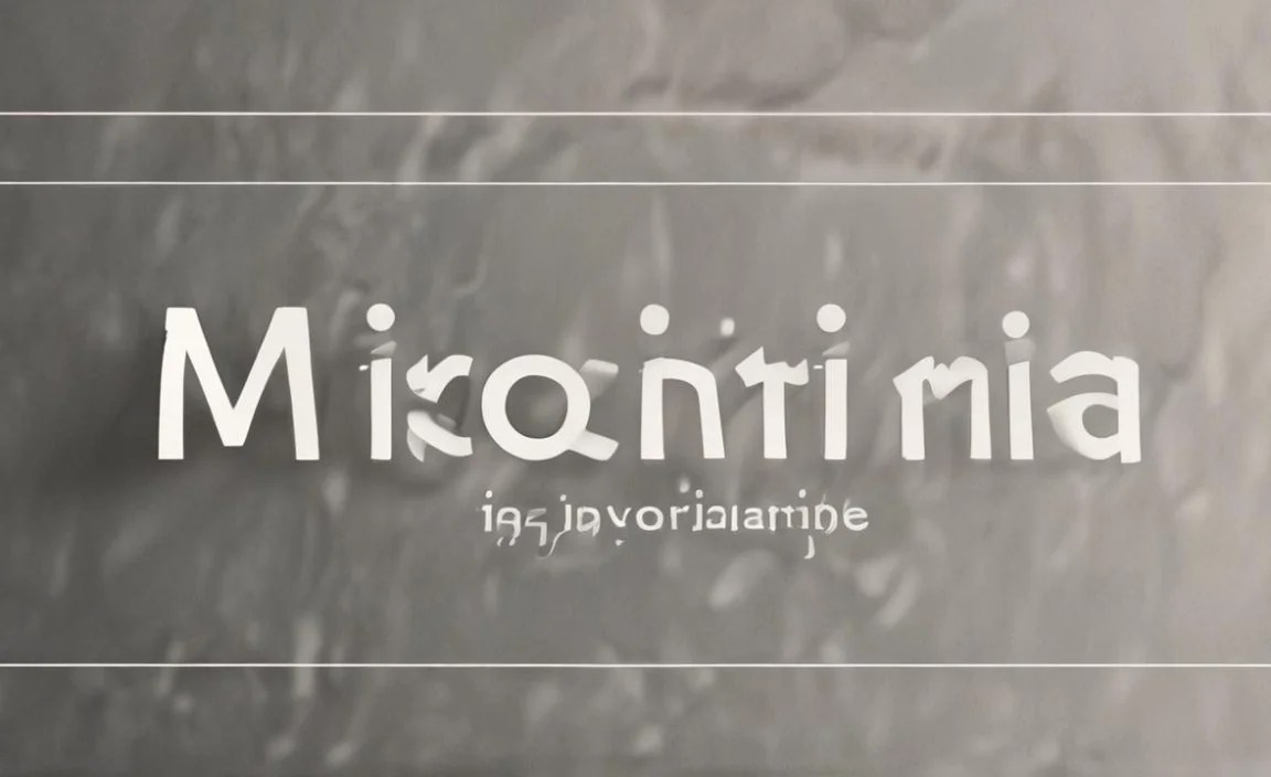 Microgramma Font Character Map: