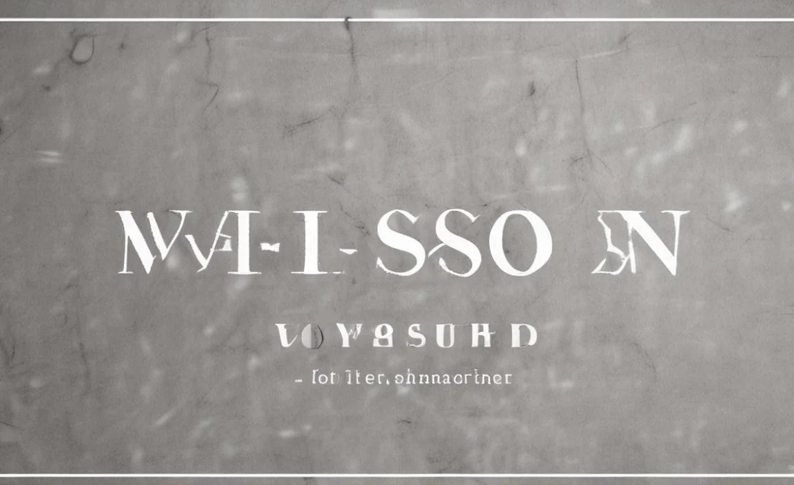 Mission Font Character Map: