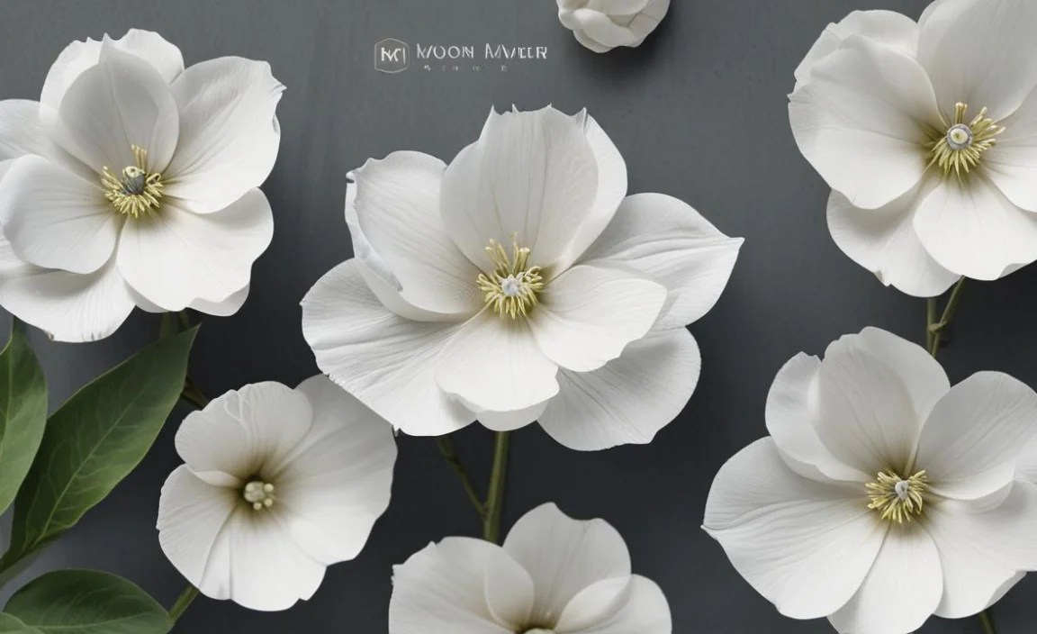 Moon Flower Font Character Map: