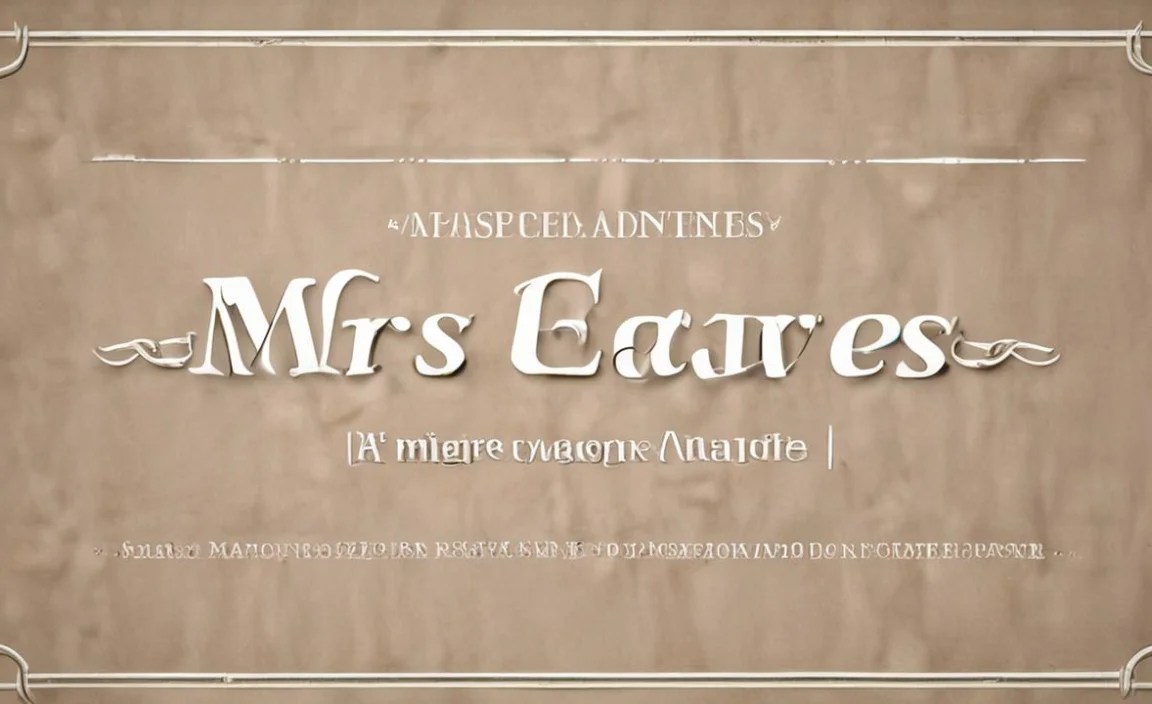 Mrs Eaves Font Info Table: