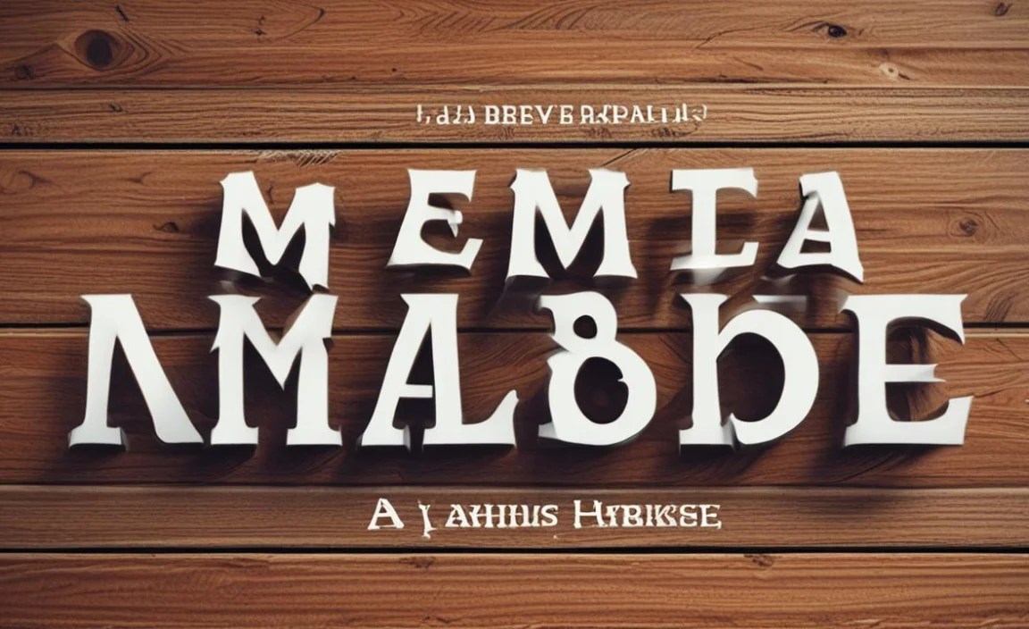 Nautical Font Character Map: