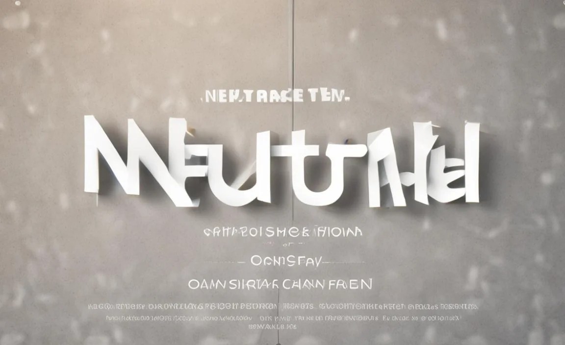 Neutra Text Font Character Map: